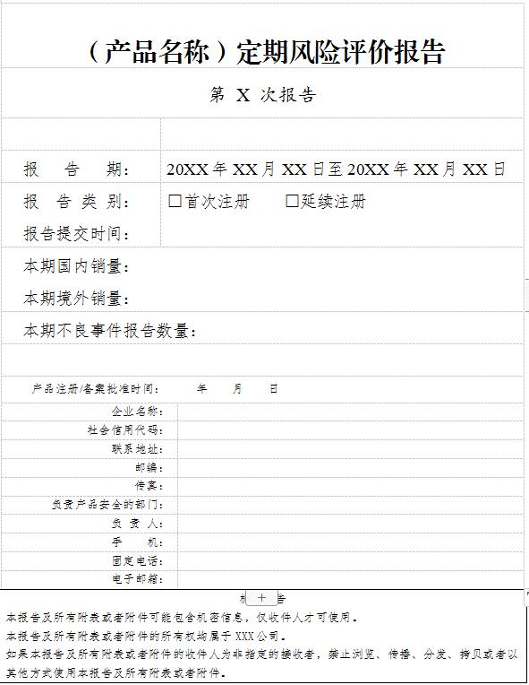 定期風險評價報告